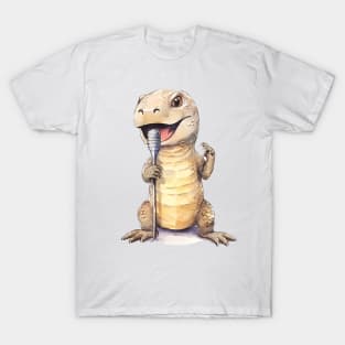 Komodo Dragon Singing T-Shirt